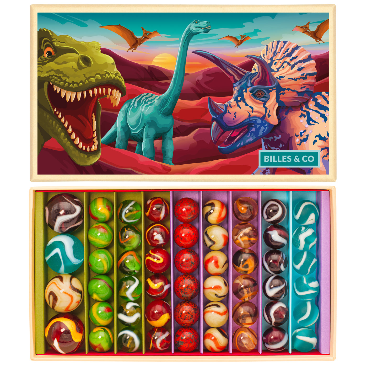Dinosaurs Marbles - Large Box