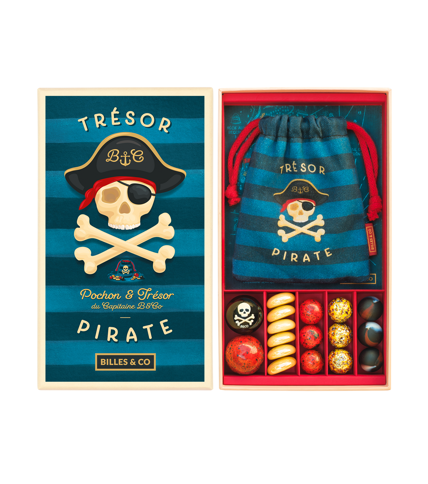 Pirate Treasure Marbles - Pouch Set