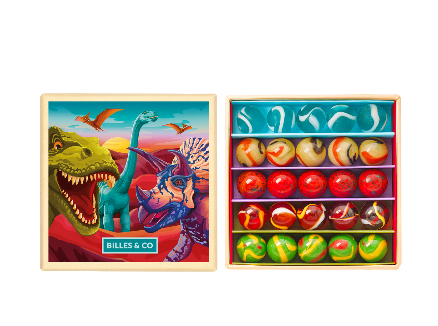 Dinosaurs Marbles - Small Box