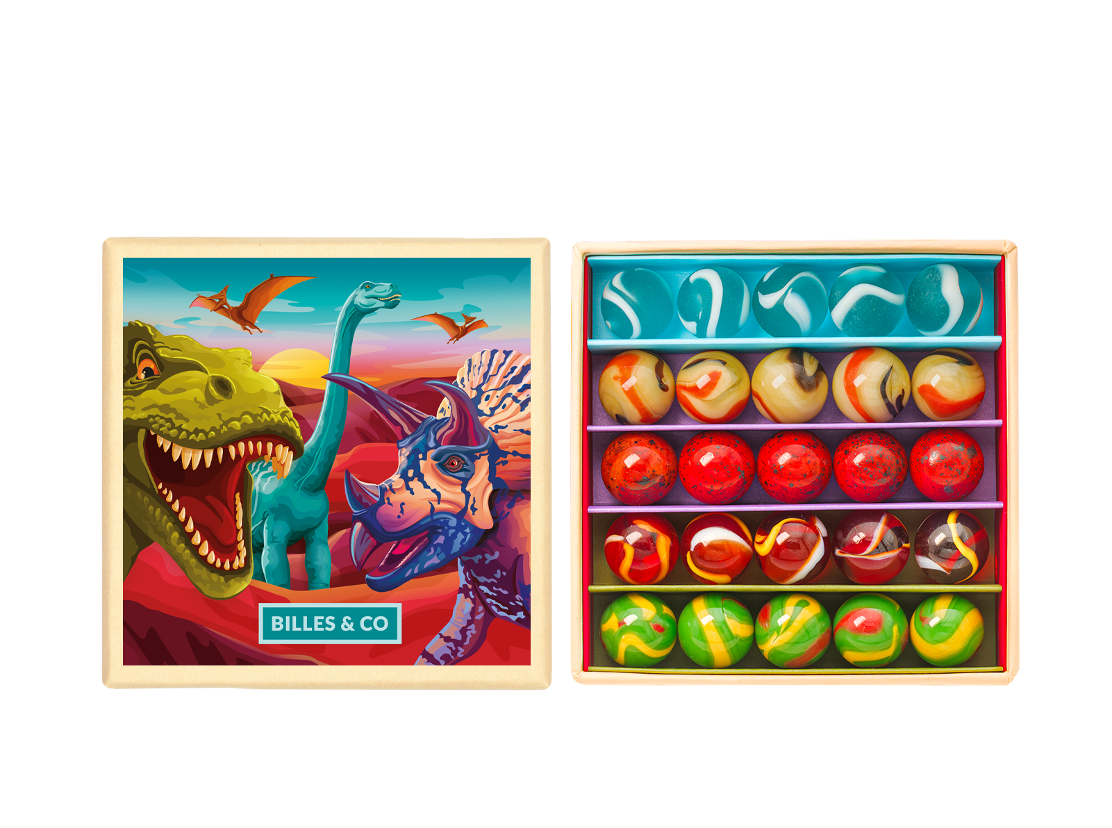 Dinosaurs Marbles - Small Box