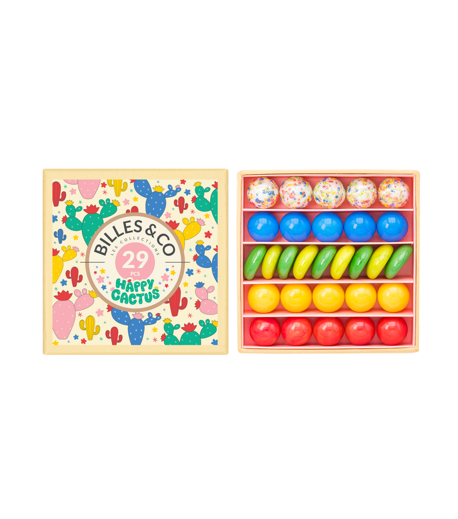 Happy Cactus Marbles - Small Box