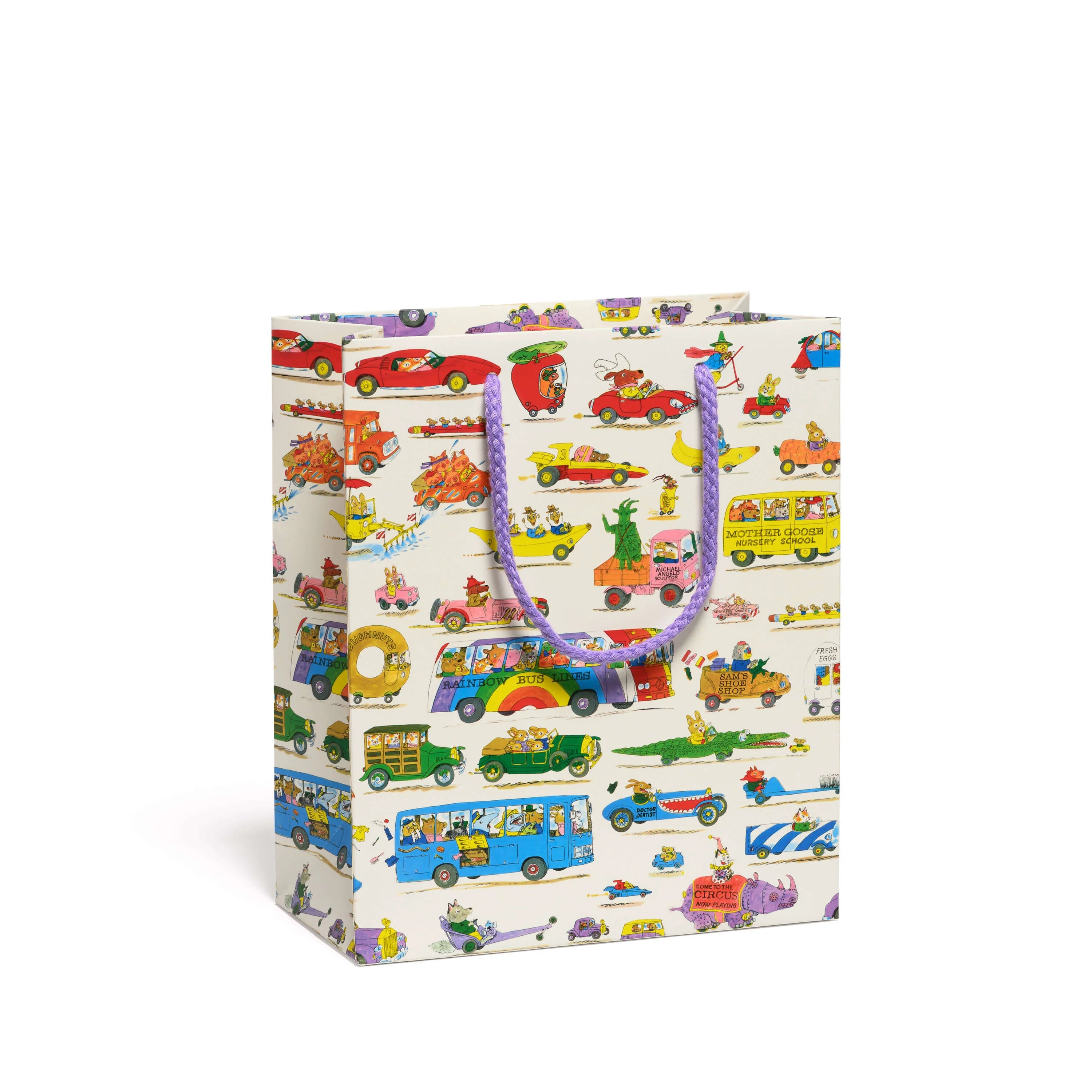 Richard Scarry Busytown Cars - Premium Medium Gift Bag