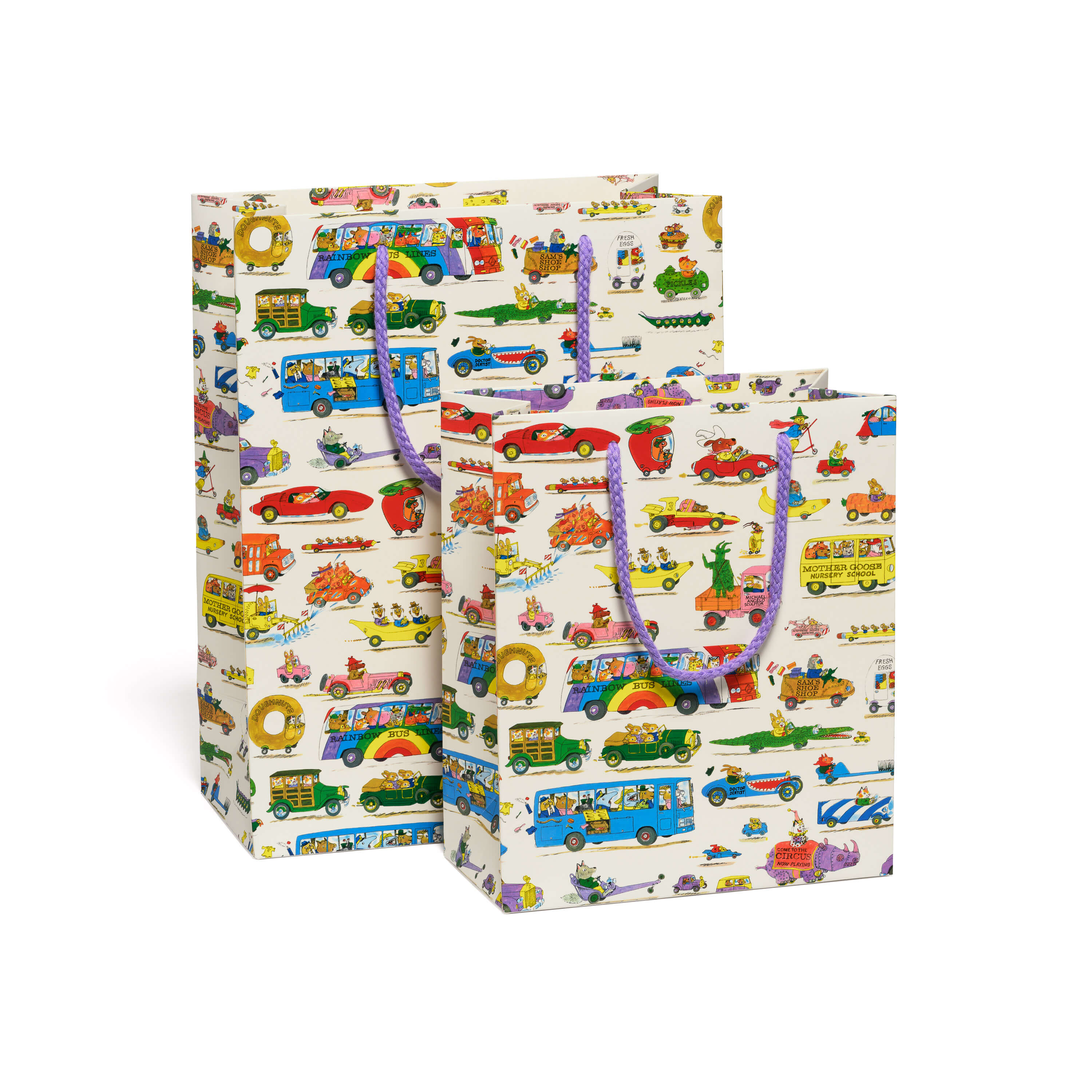 Richard Scarry Busytown Cars - Premium Medium Gift Bag