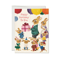 Richard Scarry Rabbit Party - Birthday Card