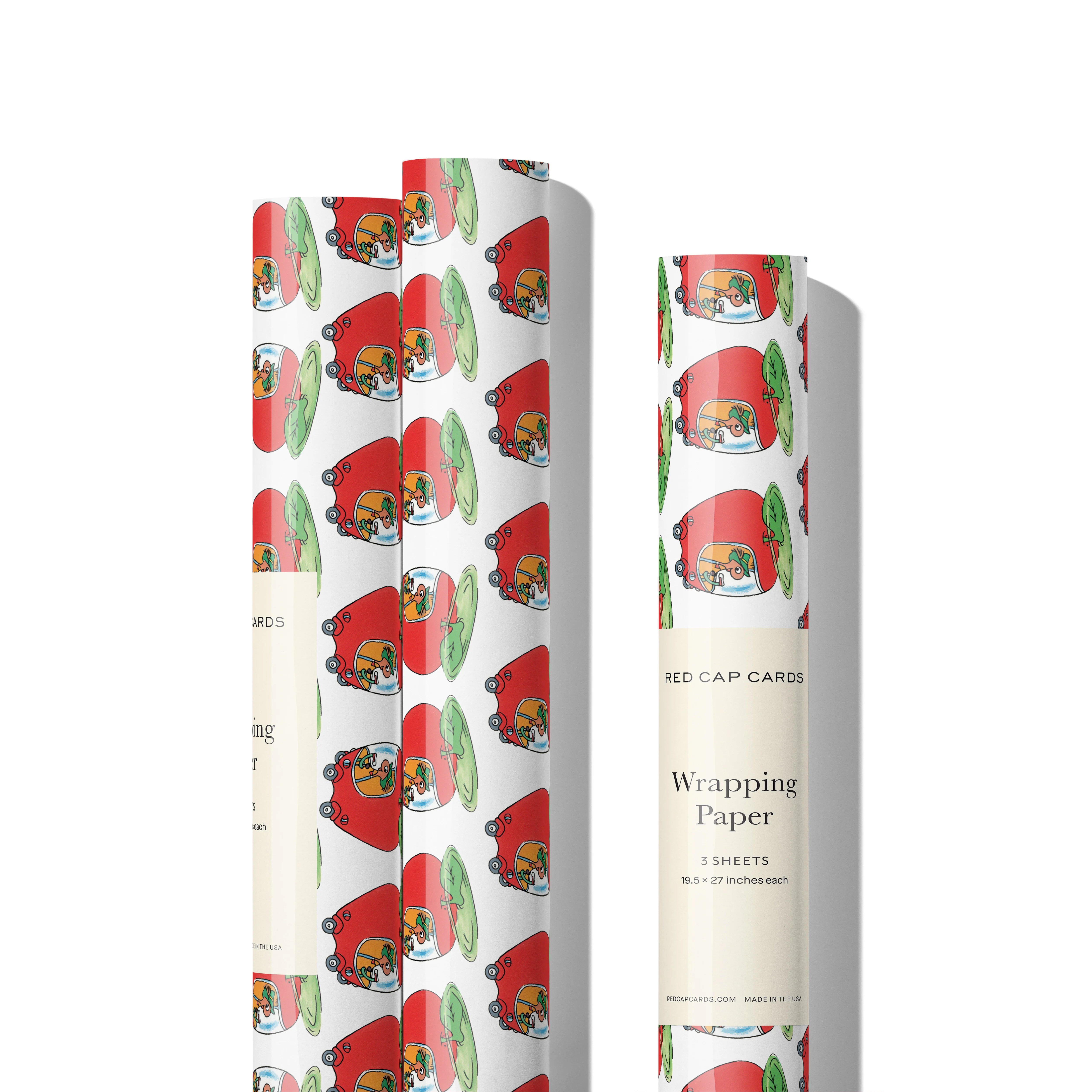 Richard Scarry Lowly's Apple Car - Premium Gift Wrap Set