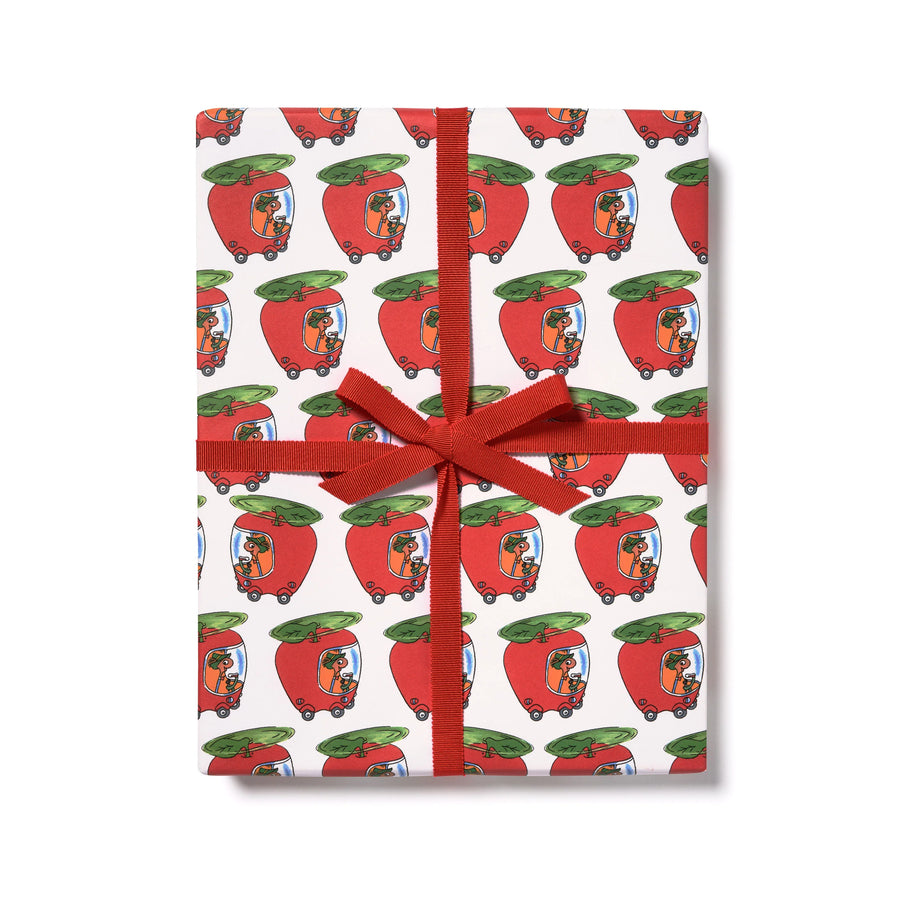 Richard Scarry Lowly's Apple Car - Premium Gift Wrap Set
