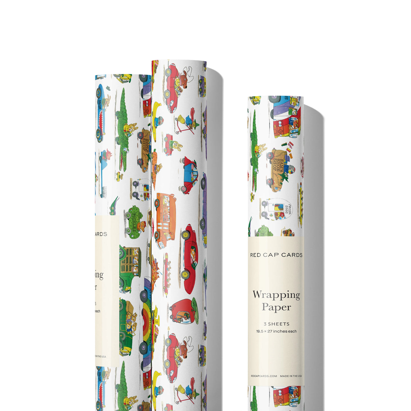 Richard Scarry Busytown Cars - Premium Gift Wrap Set