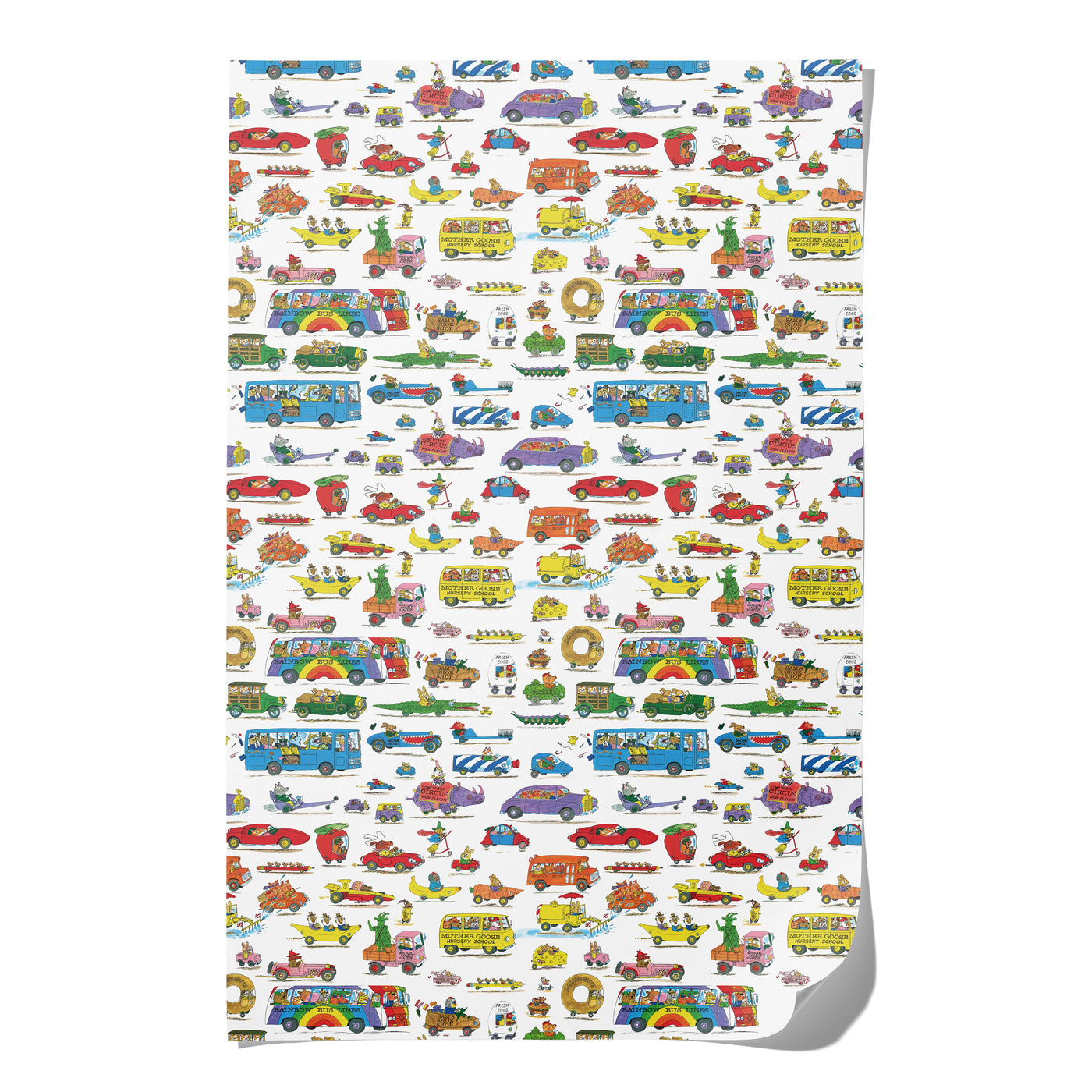 Richard Scarry Busytown Cars - Premium Gift Wrap Set