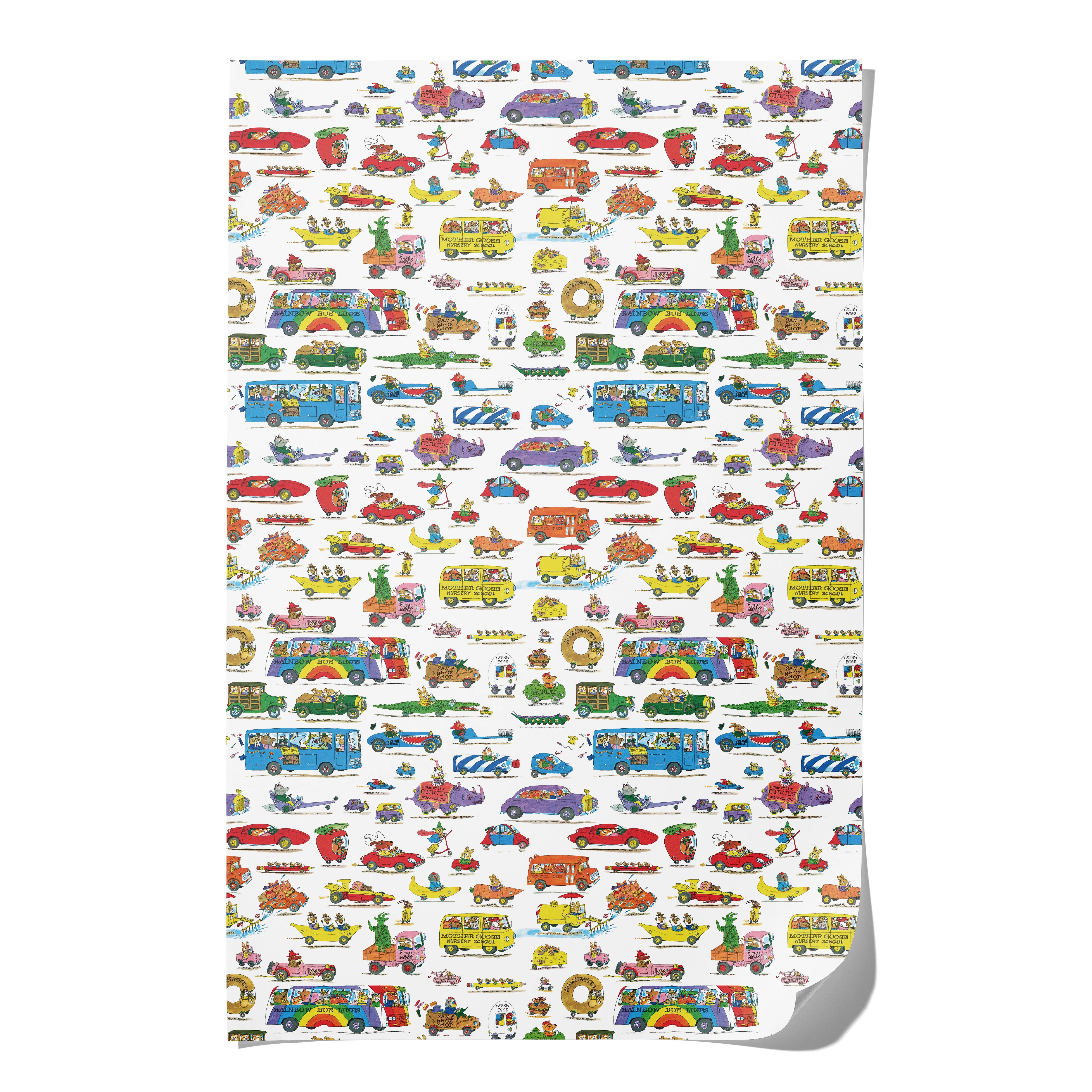 Richard Scarry Busytown Cars - Premium Gift Wrap Set