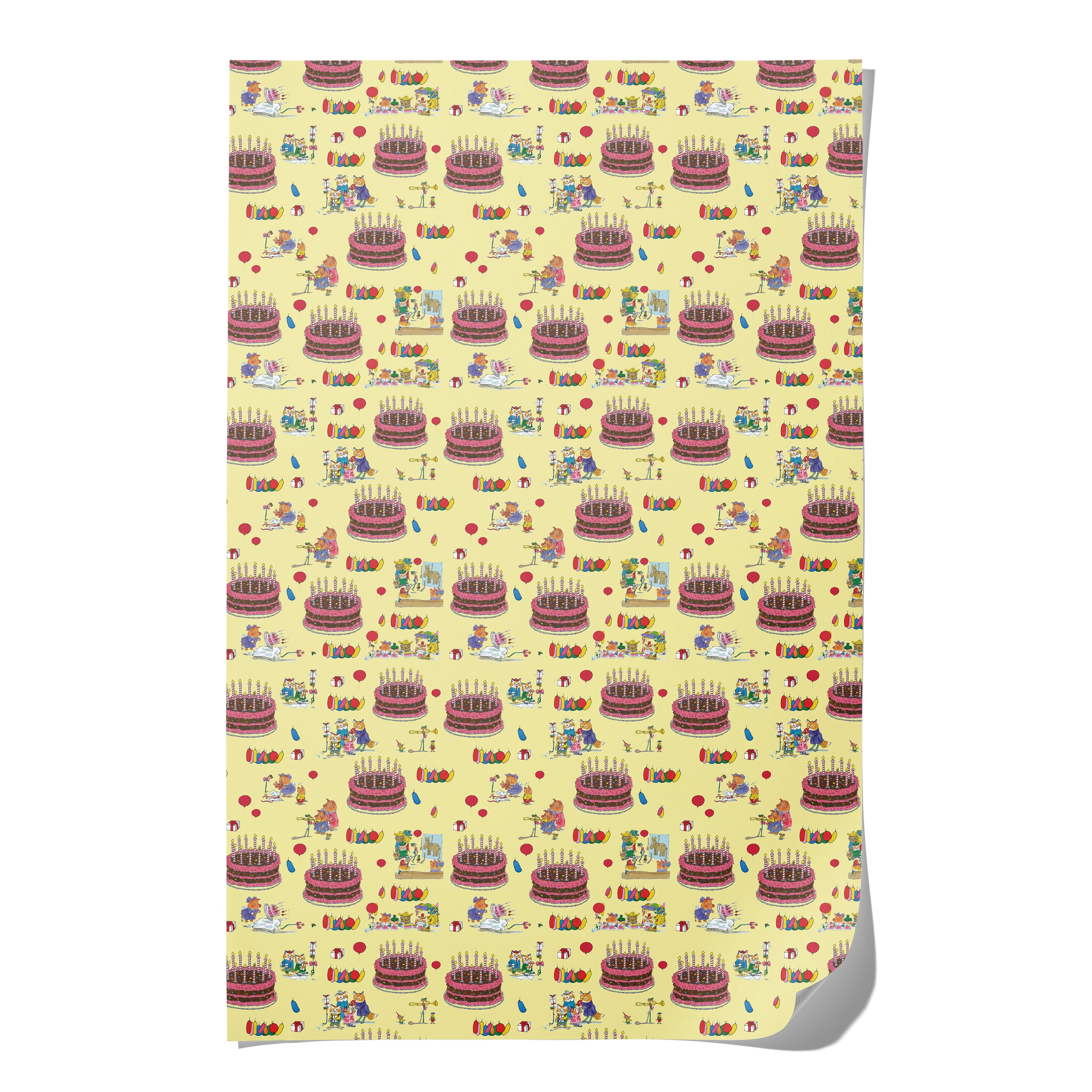 Richard Scarry Dolly Pig Birthday - Premium Gift Wrap Set