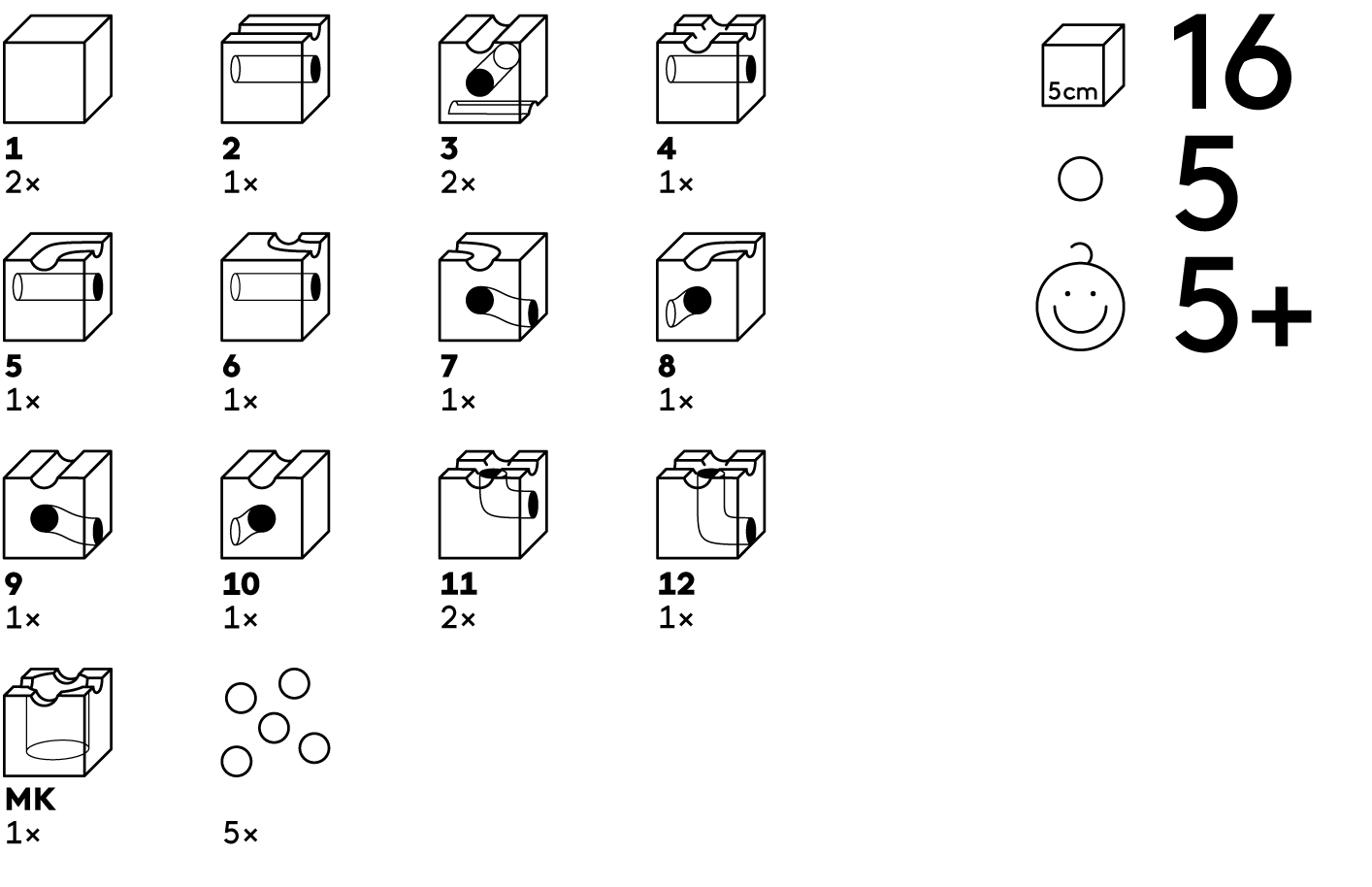 Cuboro - Standard 16 set